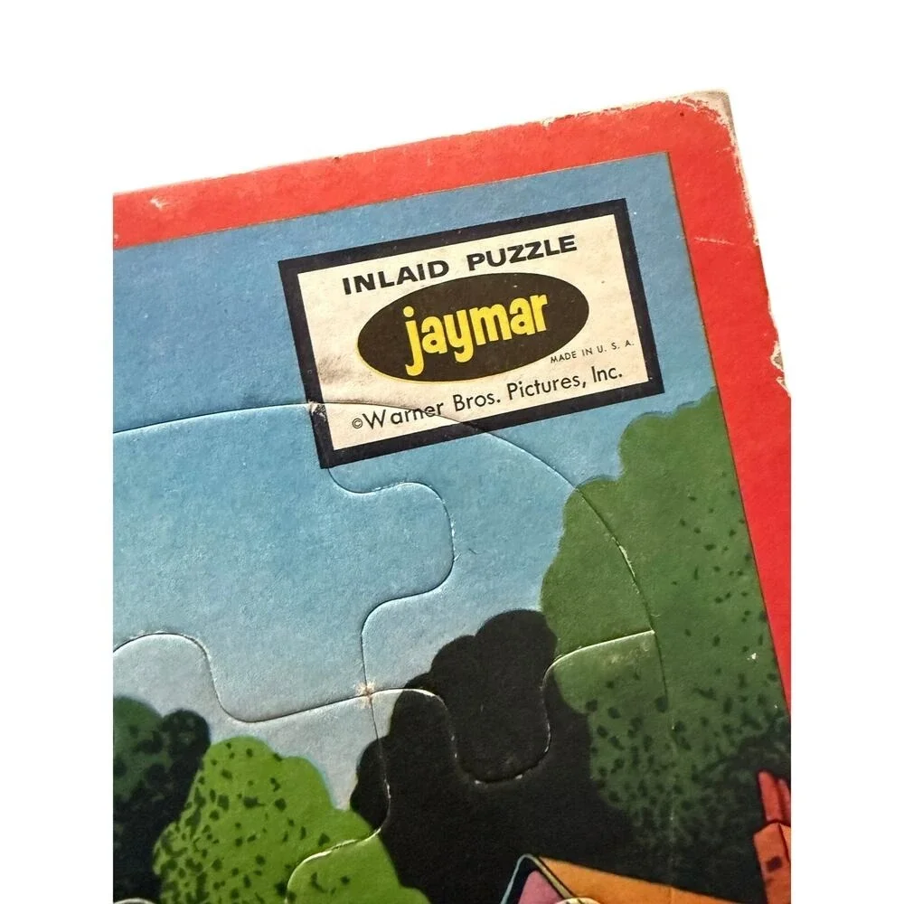 Vintage lot‎ of frame-tray puzzles Disney and cat
